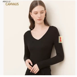 Aó cổ chữ V CANVAUS mùa thu -sỉ 170k