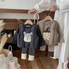 SET GILE MÈO MIX ÁO CỔ LỌ QUẦN LEGGING-sỉ Gile : 225k            Áo cổ lọ : 180k            Quần : 164k 