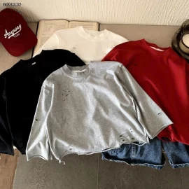 ÁO THUN DÀI TAY BÉ TRAI SIZE ĐẠI-sỉ 147k