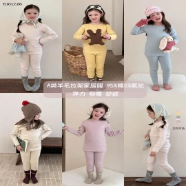 Bộ đồ ngủ bằng len trơn  nhà AMBB -Giá sỉ  sz 90-150 : 135k sz 160 : 148k sz 170  :  160k