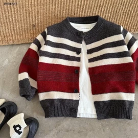 ÁO LEN CARDIGAN KẺ MMY BG  - sỉ 160k