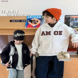 ÁO KHOÁC NỈ AMBB KIDS- Giá sỉ 90-150: 248k  160: 275k 