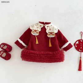 VÁY ĐỎ PHONG CÁCH TRUNG HOA BG - sỉ 265k