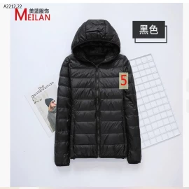 ÁO PHAO LÔNG VŨ SIÊU NHẸ HÃNG MEILAN CÓ MŨ - sỉ 260k