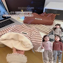 ÁO GIỮ NHIỆT KẺ SỌC LÓT LÔNG -Giá sỉ  Sz 80-120 : 87k Sz 130-170  : 105k 