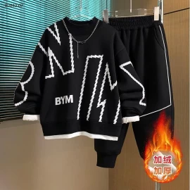 Bộ áo nỉ lót lông cừu kiểu mới cao cấp cho bé trai- giá sỉ 320k