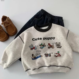 Áo nỉ lót lông cừu cho trẻ em MaibaoCHO BÉ-Giá sỉ 180k