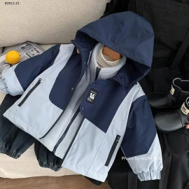 Áo khoác gió ba trong một dày dặn kiểu Hàn Quốc dành cho bé  Muye -Giá sỉ  348k