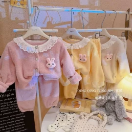 BỘ MẶC NHÀ MÙA ĐÔNG CHO BÉ- Giá sỉ Sz 80-110: 110k Sz 120-160: 130k