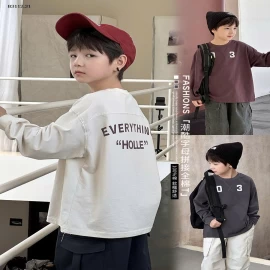 Áo thun  họa tiết chữ cái trẻ em nhà  Elmo Baby Kids AMBB-Giá sỉ  sz 90-150 : 166k Sz 160 : 179k Sz 170 : 192k