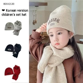 SET MŨ LEN & KHĂN QUÀNG TRẺ EM-Giá sỉ 62k
