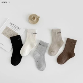 Set 5 đôi tất ngắn kiểu Hàn Quốc nhà AMBB- sỉ giá 118k/set 5 đôi mix màu 