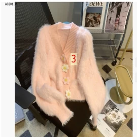 ÁO LÔNG ĐÍNH HOA CHO NỮ - sỉ 165k