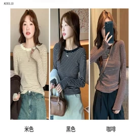 ÁO THU ĐÔNG KẺ CHO NỮ - sỉ 102k