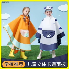 ÁO MƯA CHO BÉ DÁNG CHOÀNG HÌNH THÚ7-Giá sỉ 123k