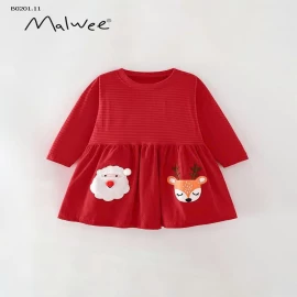 VÁY CÔNG CHÚA MALWEE GIÁNG SINH CHO BÉ-Giá sỉ 125k