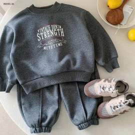 BỘ NỈ XÁM IN CHỮ MUYE BT - sỉ 265k