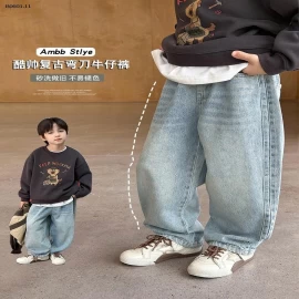 QUẦN JEAN CHO BÉ TRAI AMBB1-Giá sỉ  Sz 90-150 : 228k Sz 160 : 248k Sz 170  : 268k