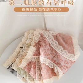 QUẦN LÓT NỮ VIỀN REN  -  Giá sỉ  130k/3c mix