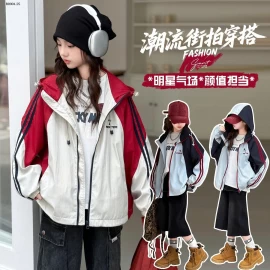 ÁO KHOÁC PHỐI MÀU SZ ĐẠI CHO BÉ -Giá sỉ 265k