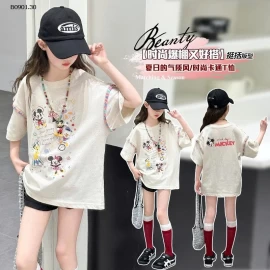 Áo thun ngắn tay cho BG kiểu dáng mới mùa hè 2025 - Giá sỉ 185k