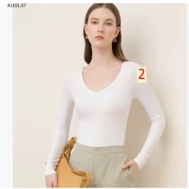 ÁO  CANVAUS CỔ V- sỉ 170k