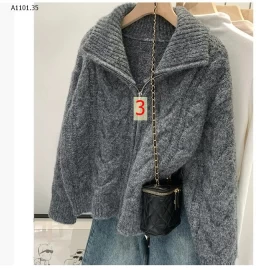 ÁO LEN LÔNG MỀM KHÓA KÉO - sỉ 200k