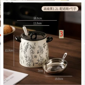 Hũ đựng mỡ có quai cầm 2 tai,kèm bộ lọc. - sỉ 255k