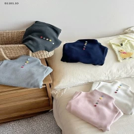 Áo nỉ hai mặt Pengli cho bé gái của Xie Jinmao, chất liệu nỉ mềm mại - giá sỉ 117k