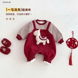 Bộ đồ Tết Nguyên Đán cho bé gái Baby Pony, Áo liền quần - giá sỉ 259k