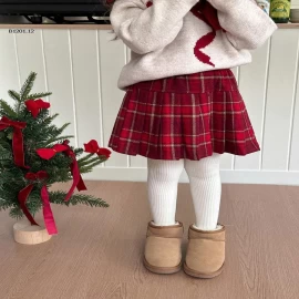 CHÂN VÁY KẺ ĐỎ AMBB - Giá sỉ sz 90-150: 156k  sz 160: 169k 