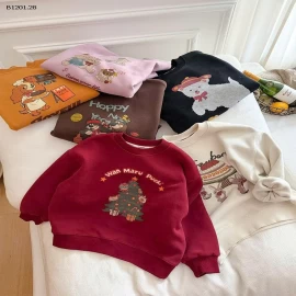 Áo ấm áp lót lông cừu và dày dặn dành cho trẻ em đón giao thừa nhà AMBB- sỉ giá  sz 90-150: 184k sz 160 : 205k sz 170 : 220k