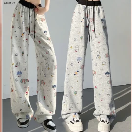 QUẦN SUÔNG IN HỌA TIẾT FORM RỘNG - sỉ 245k