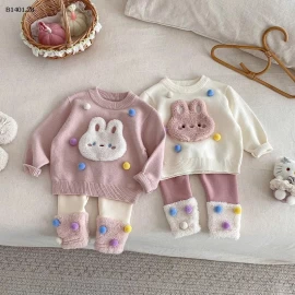 SÉT ÁO LEN MIX LEGGING LÓT NHUNG SZ NHÍ- Giá sỉ áo: 158k  quần: 112k 