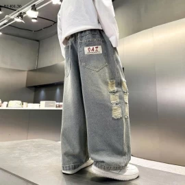 QUẦN JEAN RÁCH BÊN  - sỉ 225k