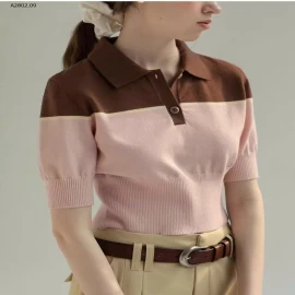 ÁO POLO LEN CỘC TAY NỮ - sỉ 105k