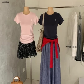 ÁO CỘC TAY THÊU NGỰA W.G.W.E - sỉ 185k