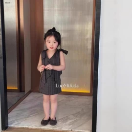 BỘ VÁY VEST KẺ BG- sỉ 196k