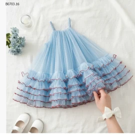 ĐẦM VOAN 2 DÂY PHỐI VIỀN-Giá sỉ 195k