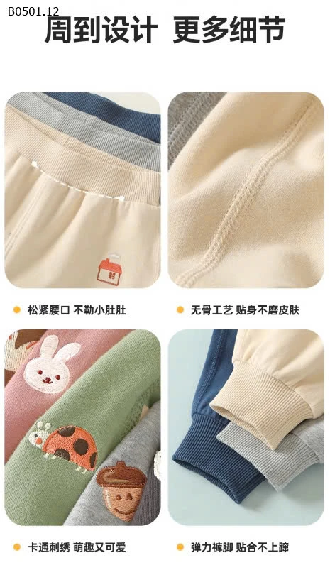 Quần bo ống cho bé nhà Kaka Panda-128k