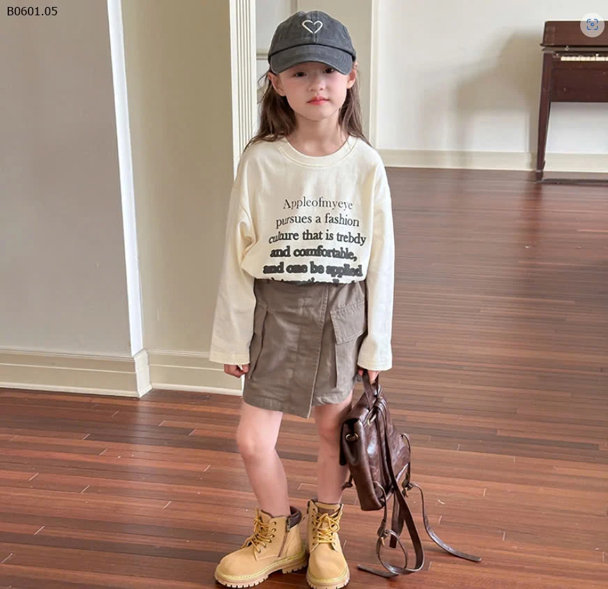 ÁO THUN CHỮ BÉ GÁI HÃNG AMBB-sỉ 122k