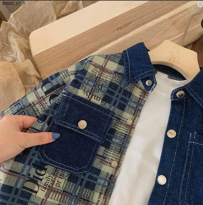 ÁO KHOÁC JEAN DENIM HỌA TIẾT-sỉ 170k