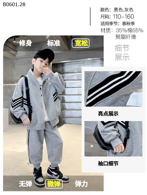 BỘ NỈ BÉ TRAI-sỉ 164k