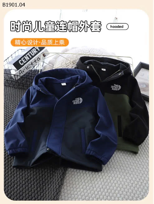 ÁO KHOÁC LÓT NỈ BÉ TRAI SIZE ĐẠI-sỉ Sz 110-140 : 199k           Sz 150-170 : 239k