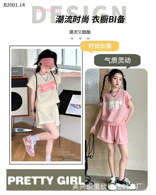 Set bộ  2 màu cho bé gái cực xinh-sỉ 190k