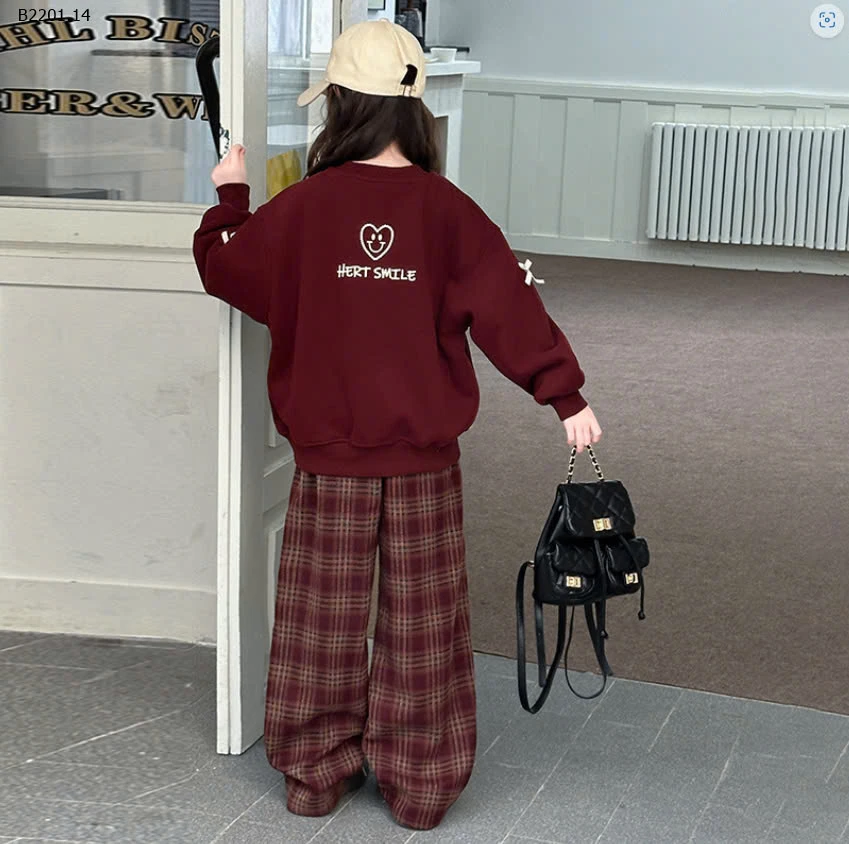 BỘ NỈ ĐỎ TRÁI TIM BÉ-sỉ 180k