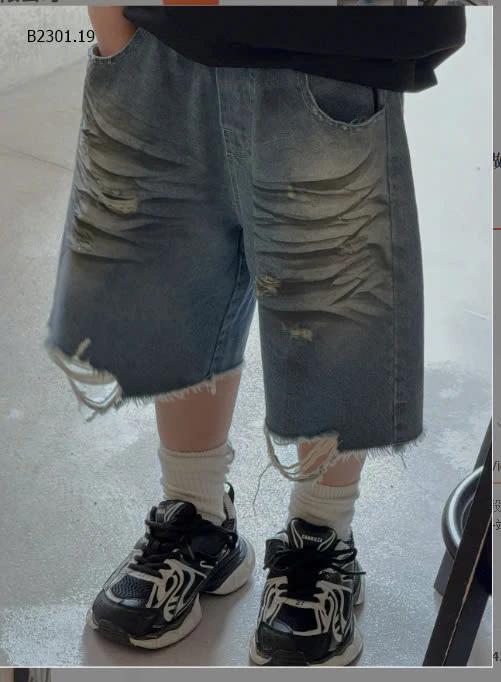 QUẦN SHORT JEAN RÁCH CHO BÉ-sỉ 185k