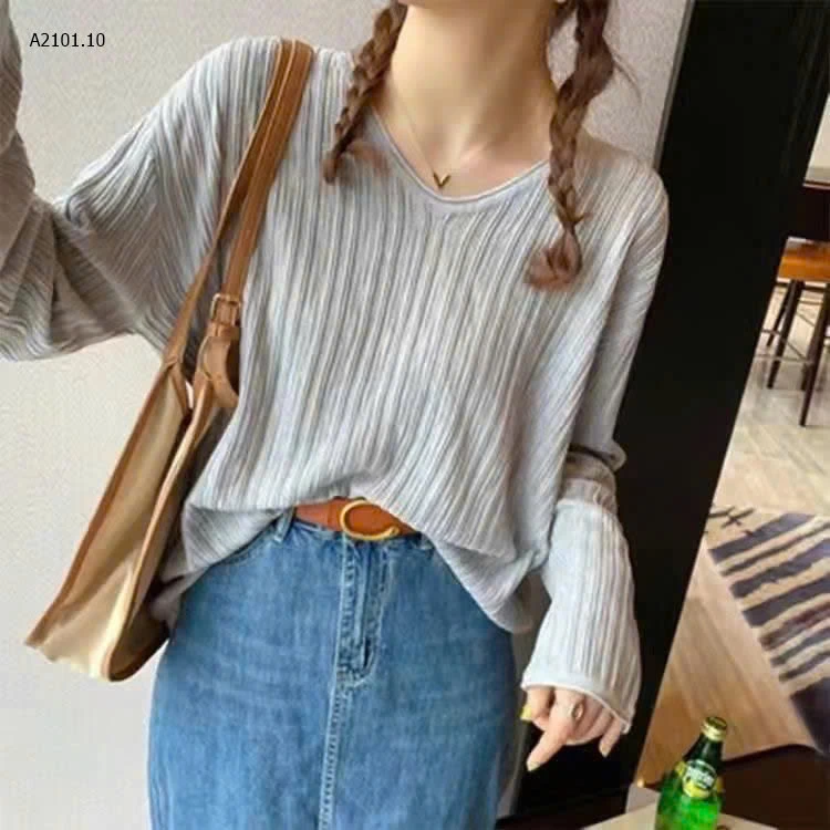 ÁO LEN MỎNG CỔ V-sỉ 87k