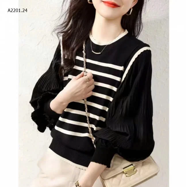 ÁO LEN NỮ PHỐI TAY VOAN-sỉ 138k