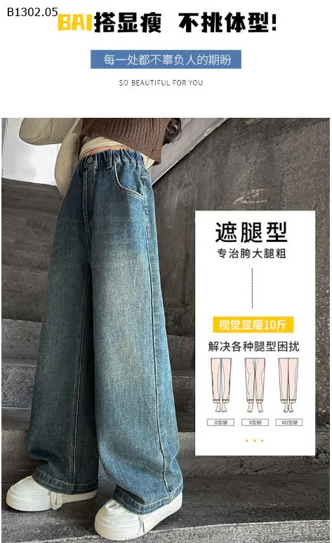 QUẦN JEAN ỐNG SUÔNG BÉ GÁI-Sỉ 170k